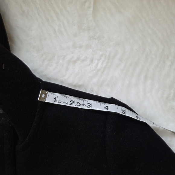 J. Crew Black Pea Coat with Gold Accents - Picture 9 of 15